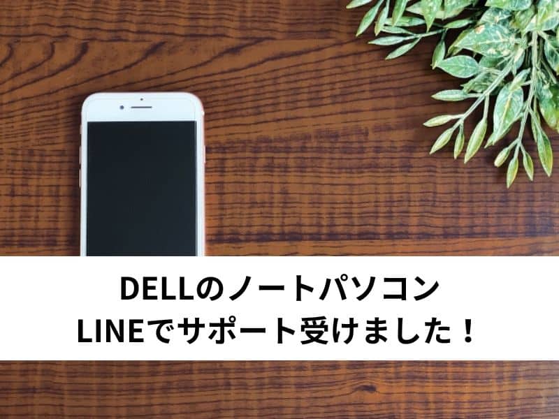 Dellのノートパソコン　LINEでサポート受けました-1